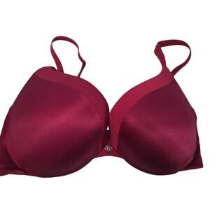 Victoria's Secret 34D Very Sexy Push Up Pigeonnant Padded Bra Red